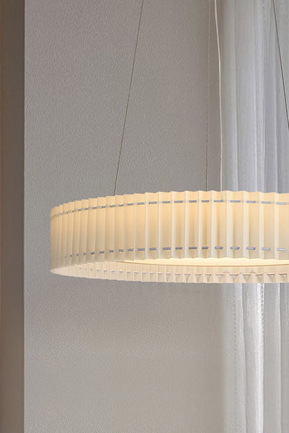 Round Pleated Pendant Lamp - everlamps