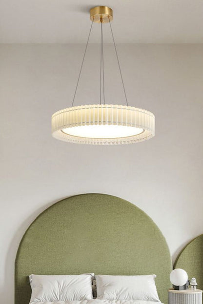 Round Pleated Pendant Lamp - everlamps