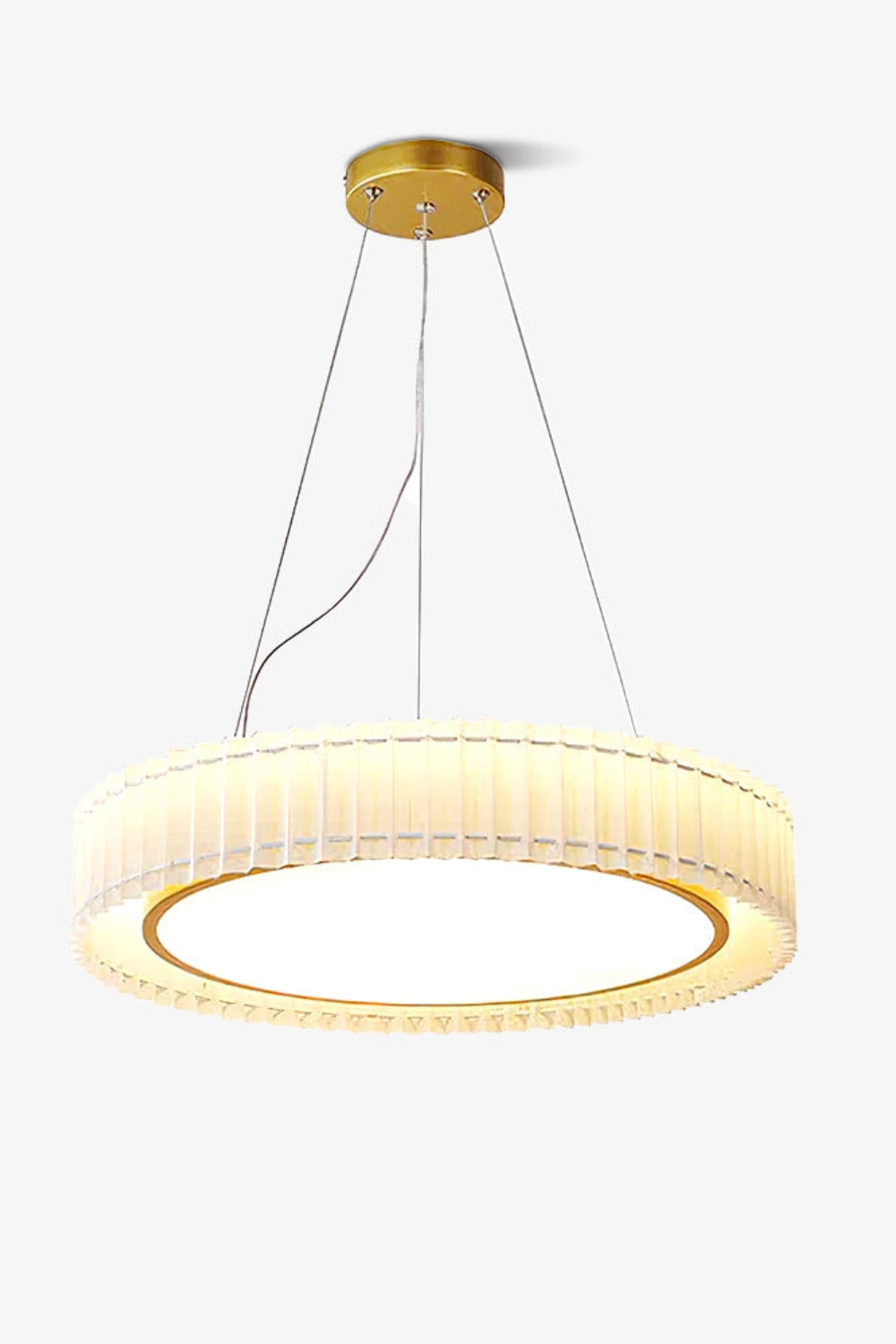 Round Pleated Pendant Lamp - everlamps