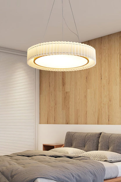 Round Pleated Pendant Lamp - everlamps