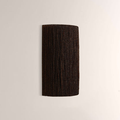 Jovyn Beaded Jute Fringe Wall Sconce
