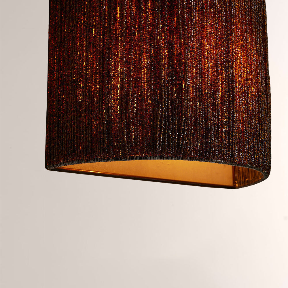 Jovyn Beaded Jute Fringe Wall Sconce