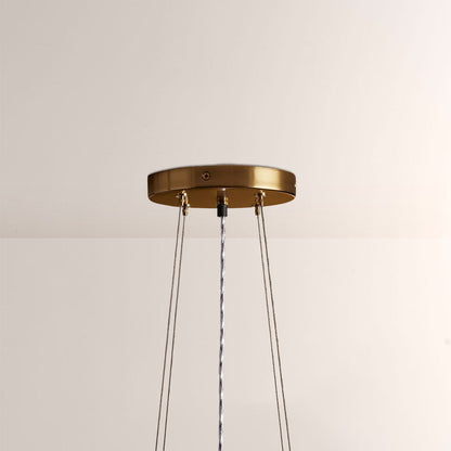 Jovyn Tiered Hand-Strung Jute Fringe Round Chandelier