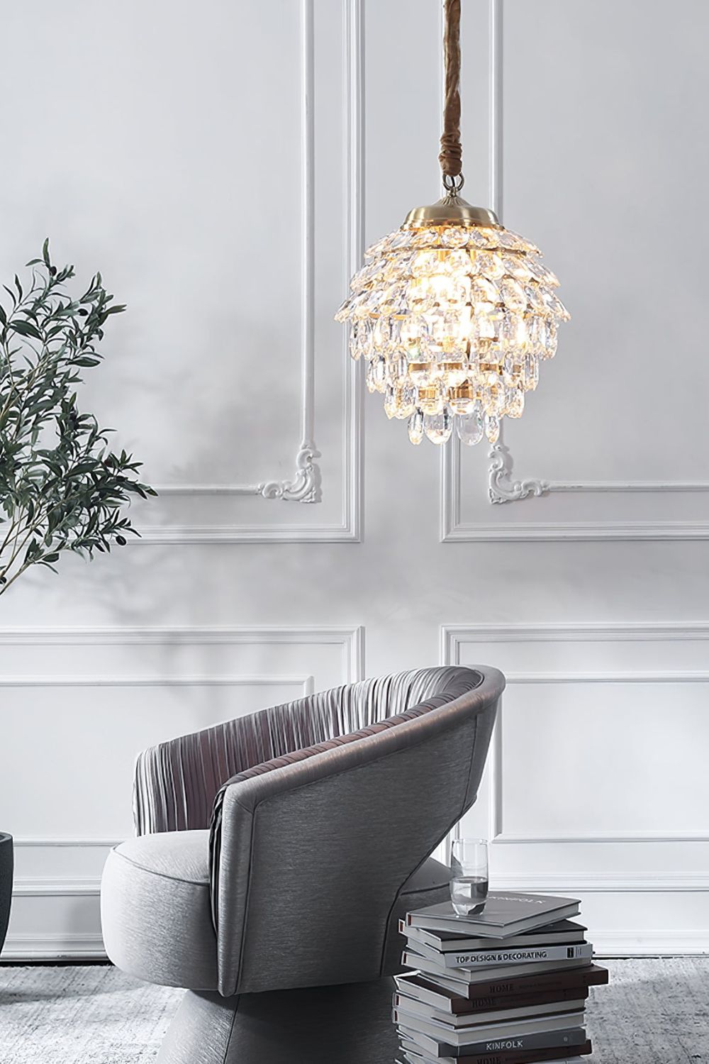 Roxanne Crystal Pendant Light - everlamps