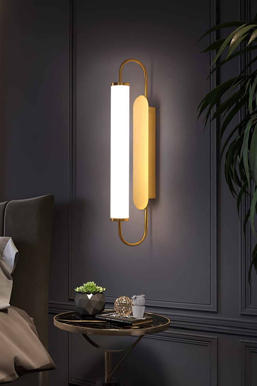 Rumba Gold Wall Lamp - view 4 | everlamps