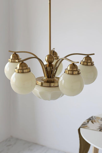 Ryttenberg Glass Globe Chandelier - view 7 | everlamps