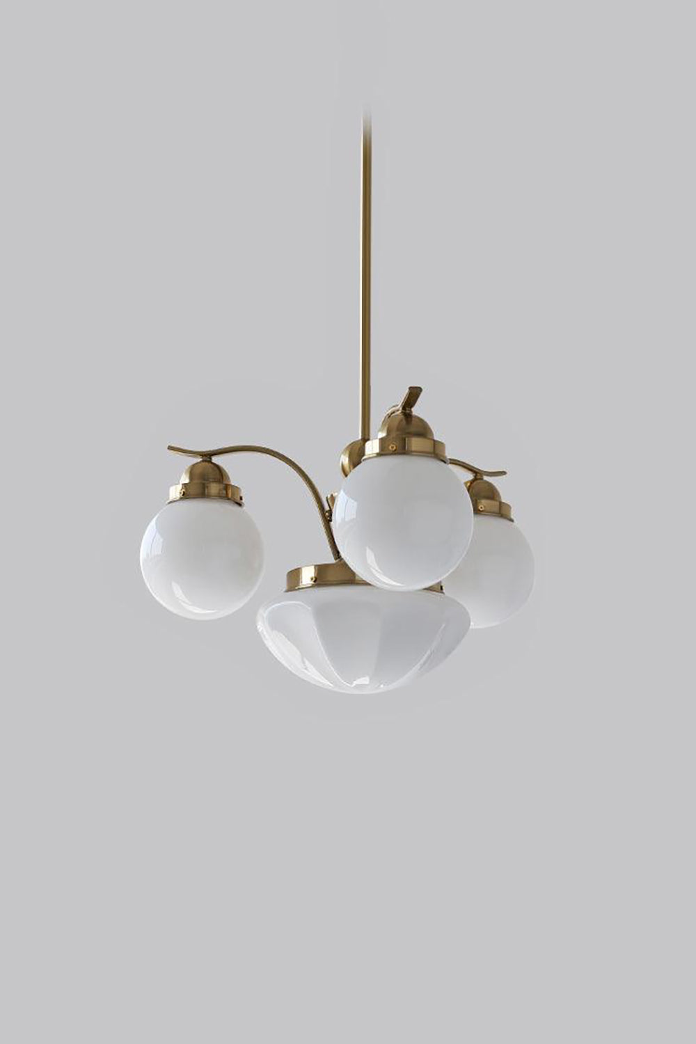 Ryttenberg Glass Globe Chandelier - view 13 | everlamps