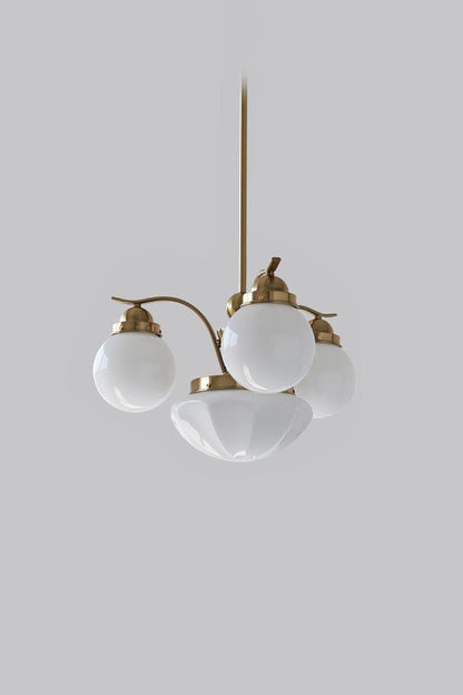 Ryttenberg Glass Globe Chandelier - view 13 | everlamps