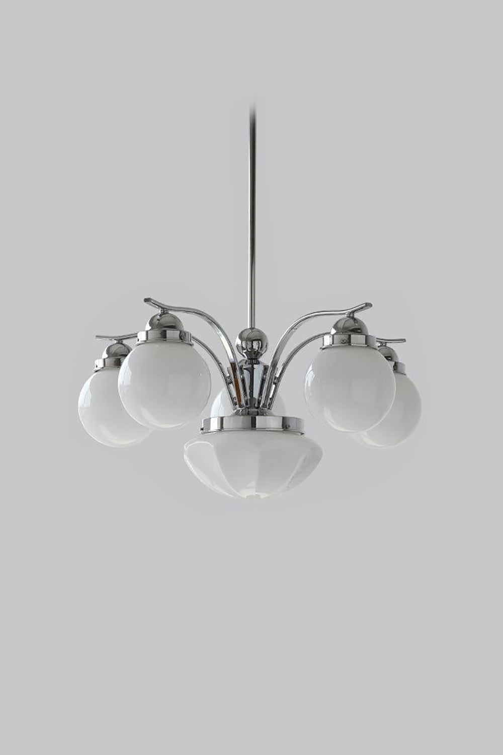 Ryttenberg Glass Globe Chandelier - view 14 | everlamps