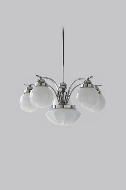 Ryttenberg Glass Globe Chandelier - view 14 | everlamps