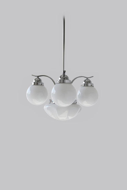 Ryttenberg Glass Globe Chandelier - view 15 | everlamps