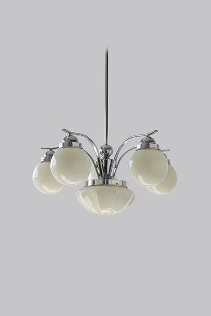 Ryttenberg Glass Globe Chandelier - view 20 | everlamps