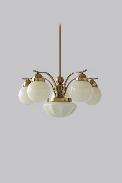 Ryttenberg Glass Globe Chandelier - view 23 | everlamps