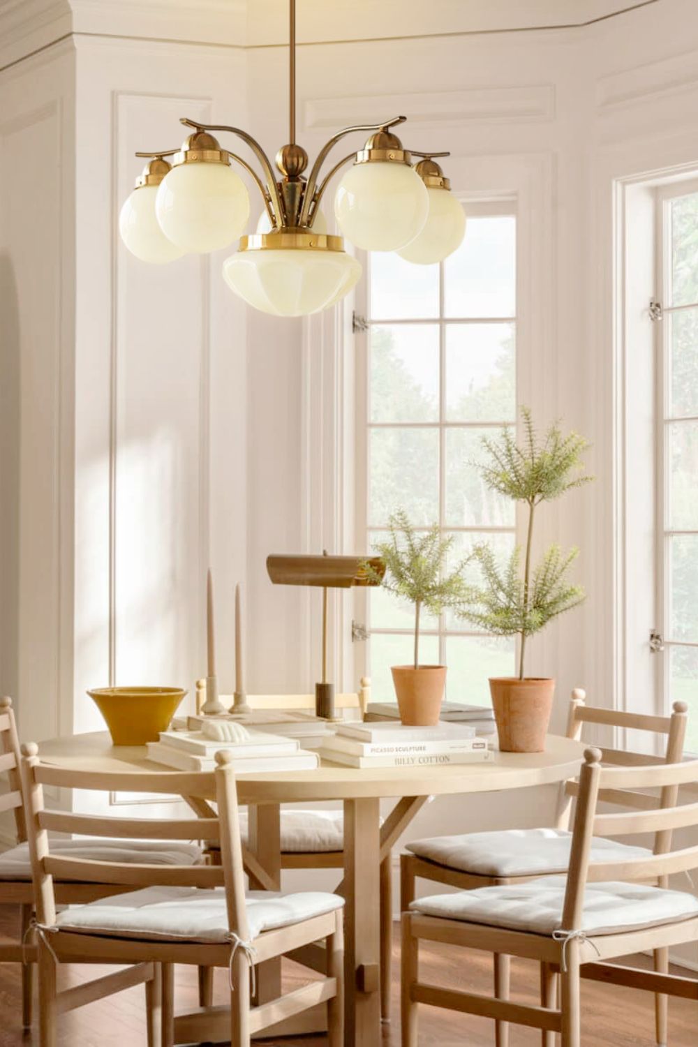 Ryttenberg Glass Globe Chandelier - view 5 | everlamps