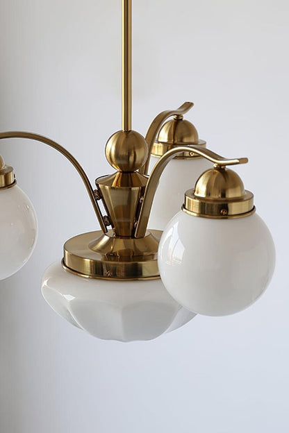 Ryttenberg Glass Globe Chandelier - view 11 | everlamps
