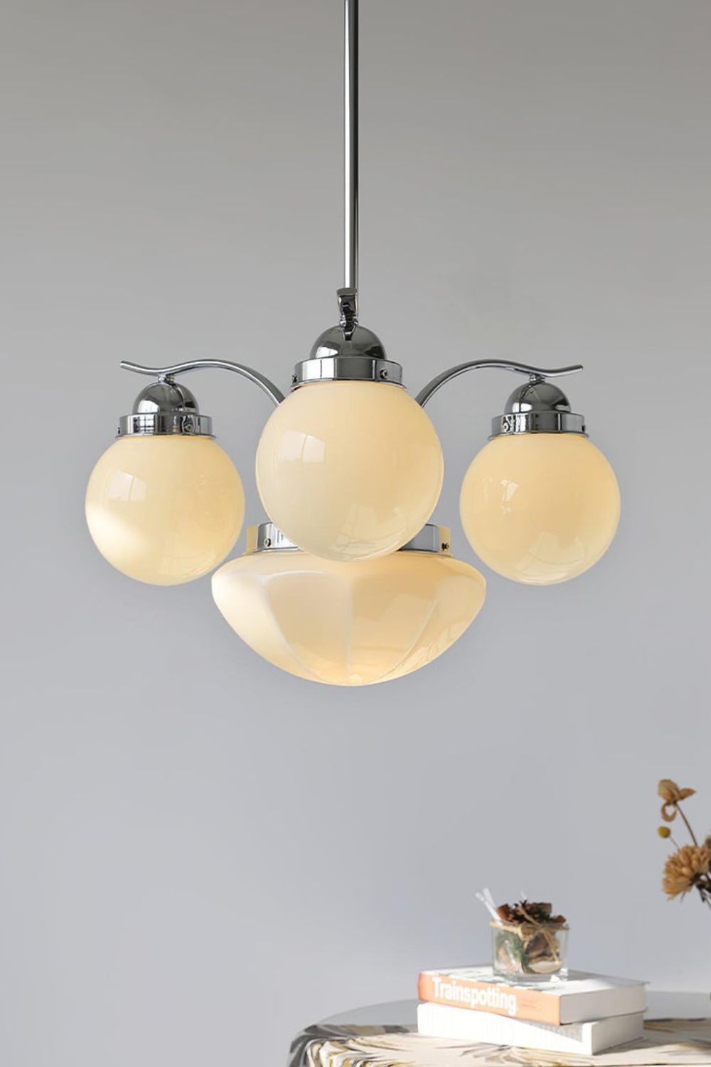 Ryttenberg Glass Globe Chandelier - view 2 | everlamps