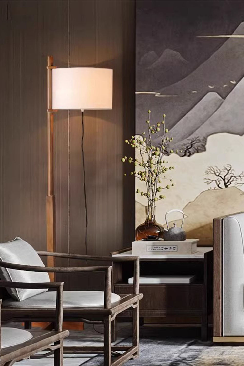 Santa&Cole Walnut Floor Lamp - view 10 | everlamps