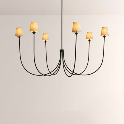 Veyra 6 Light Round Chandelier 42"D 55"D 68"D