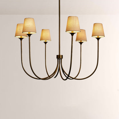 Veyra 6 Light Round Chandelier 42"D 55"D 68"D