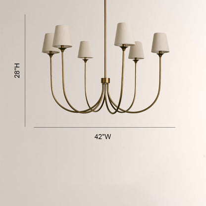 Veyra 6 Light Round Chandelier 42"D 55"D 68"D