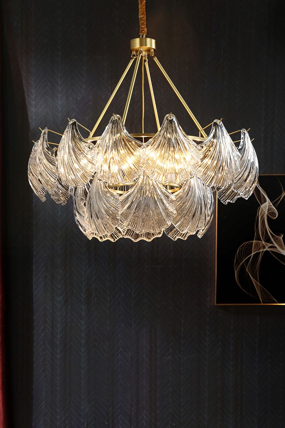 Scallop Shaped Chandelier Light - everlamps