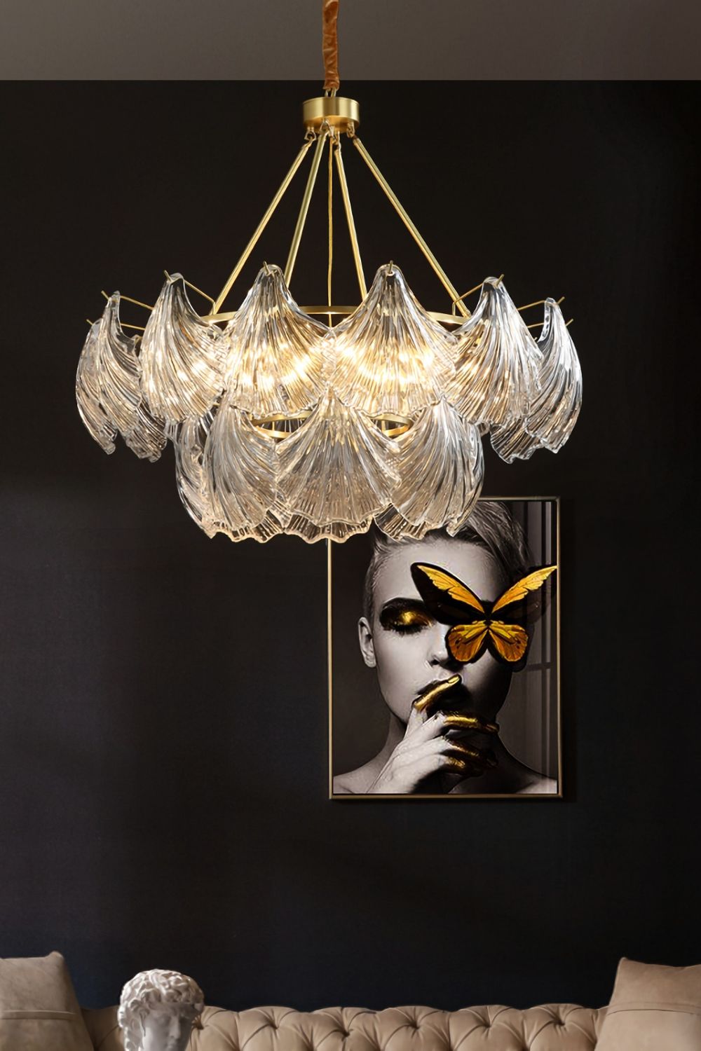 Scallop Shaped Chandelier Light - everlamps