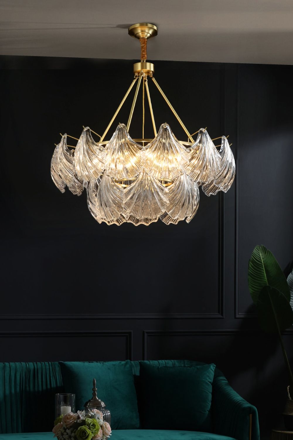 Scallop Shaped Chandelier Light - everlamps