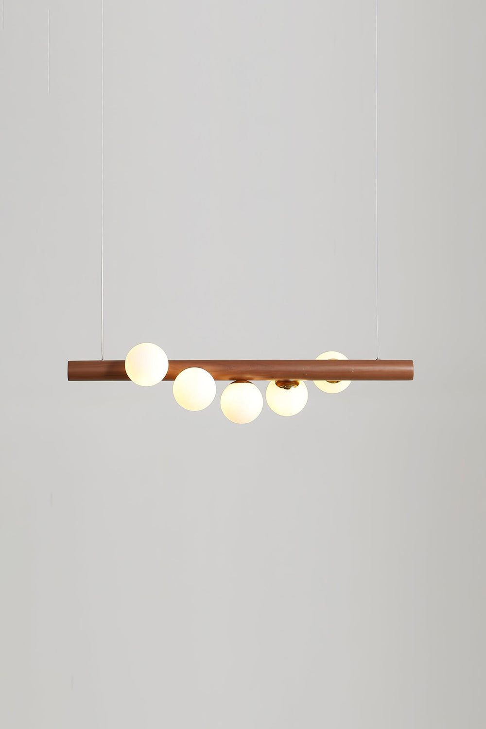 Scandinavian Linear Wooden Pendant Lamp - view 10 | everlamps