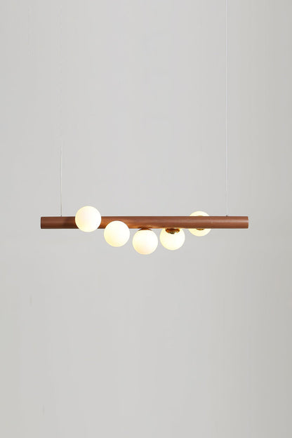 Scandinavian Linear Wooden Pendant Lamp - view 10 | everlamps