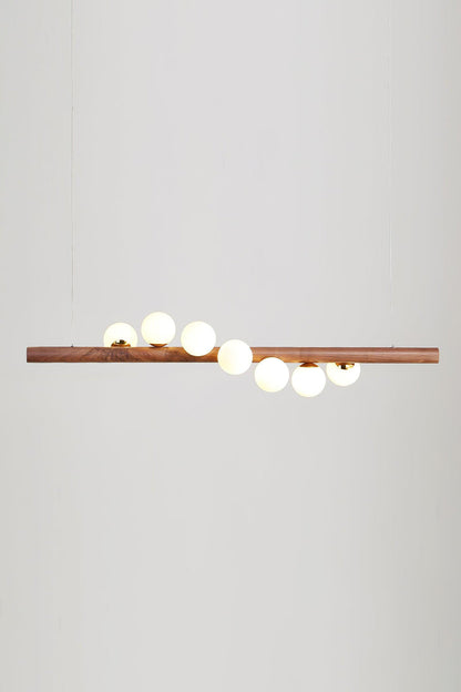 Scandinavian Linear Wooden Pendant Lamp - view 9 | everlamps