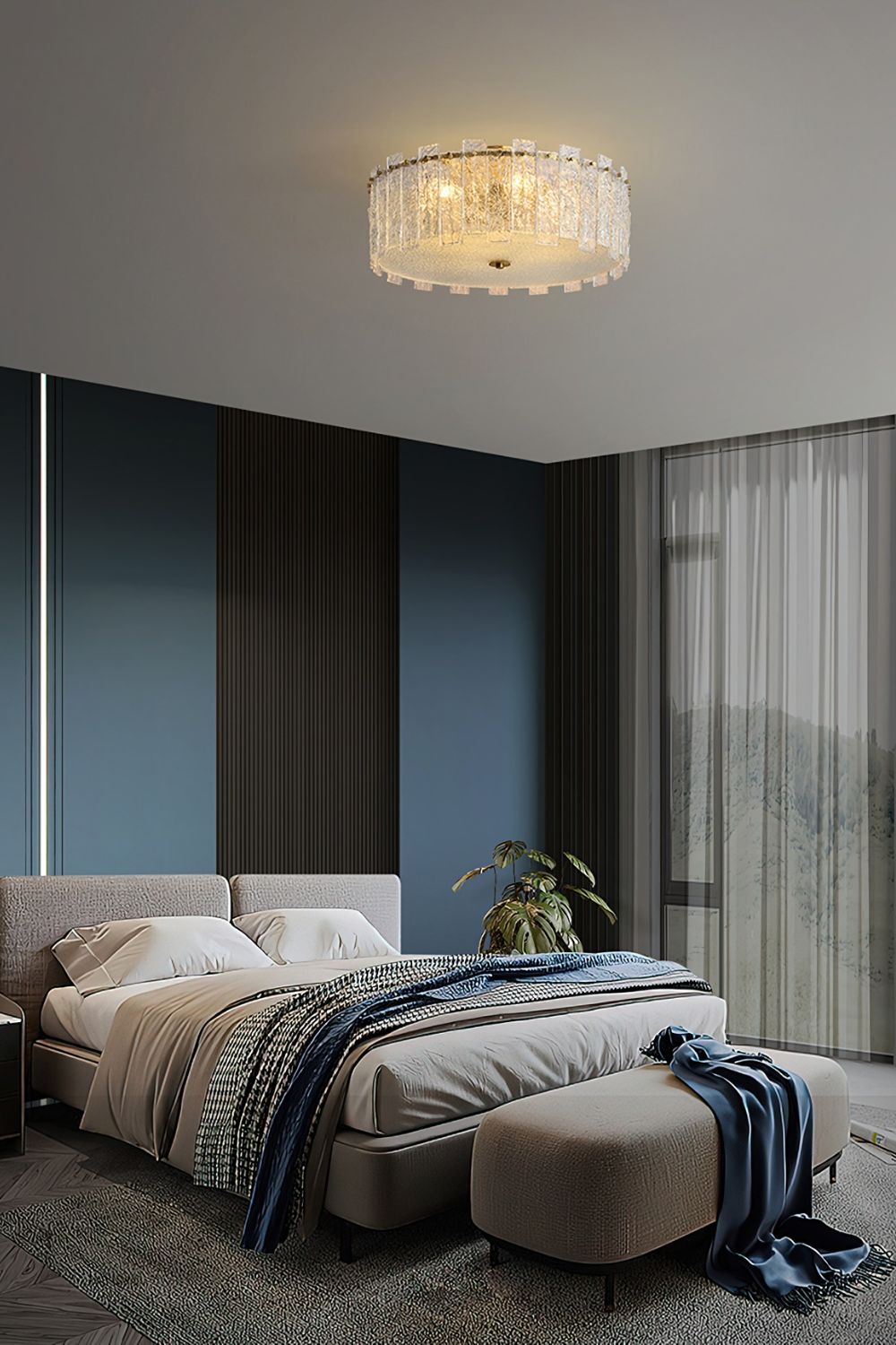 Scattered Glass Ceiling Lamp - everlamps