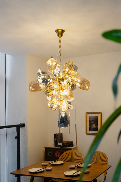 Sculptural Glass Cluster Chandelier - view 8 | everlamps