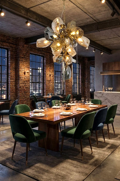 Sculptural Glass Cluster Chandelier - view 6 | everlamps