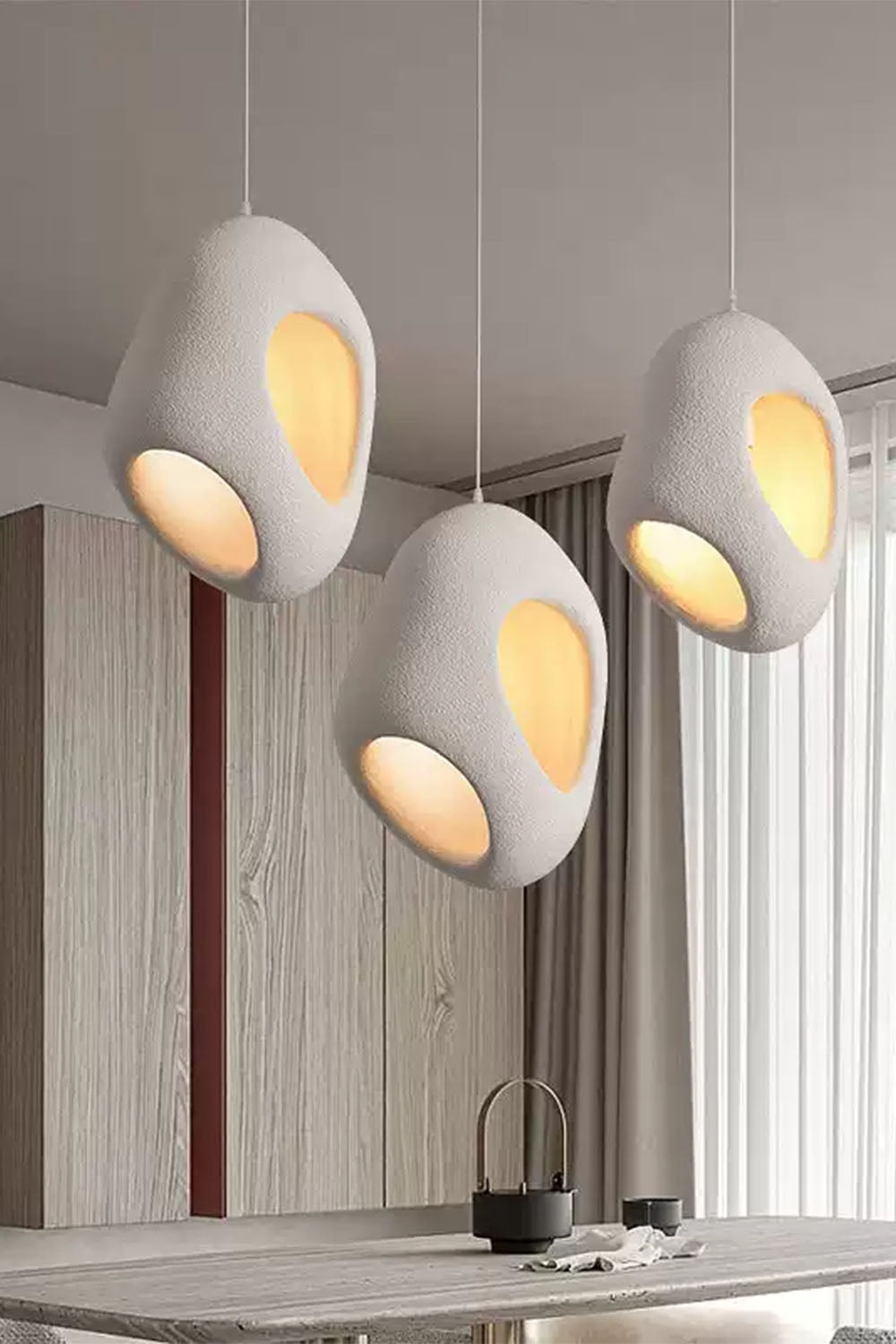 Sculptural Japandi Pendant Lamp - view 5 | everlamps