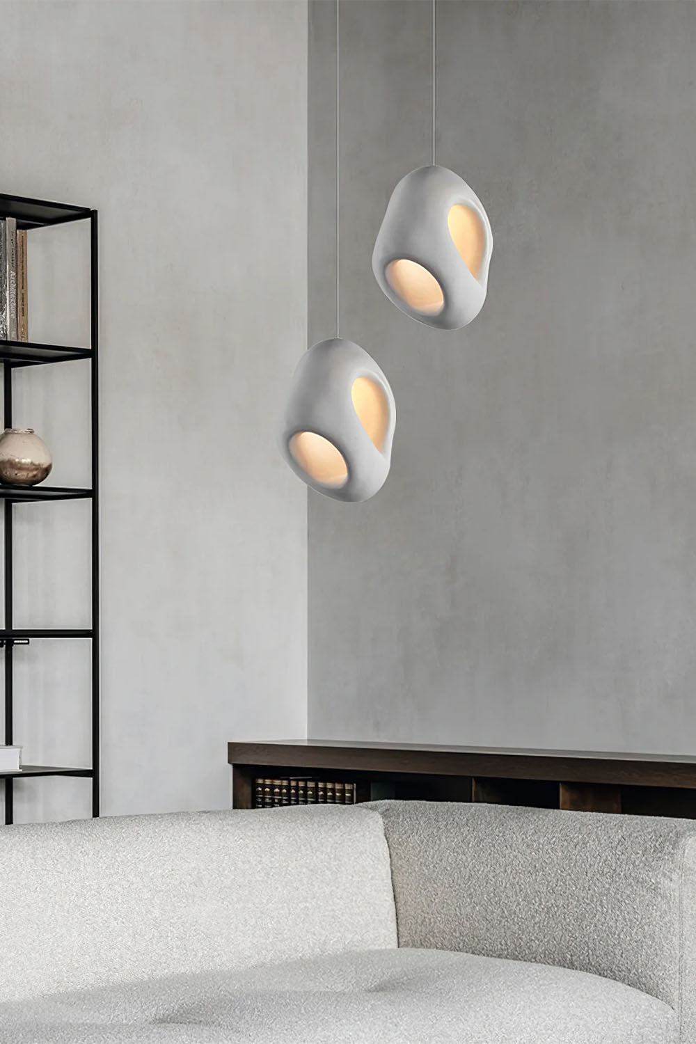 Sculptural Japandi Pendant Lamp - view 7 | everlamps