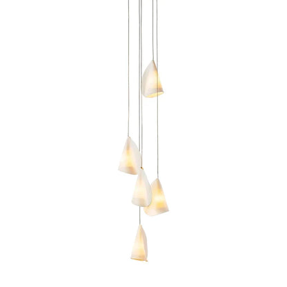 Organic Petal Translucent Bone China Pendant Light - view 26 | everlamps