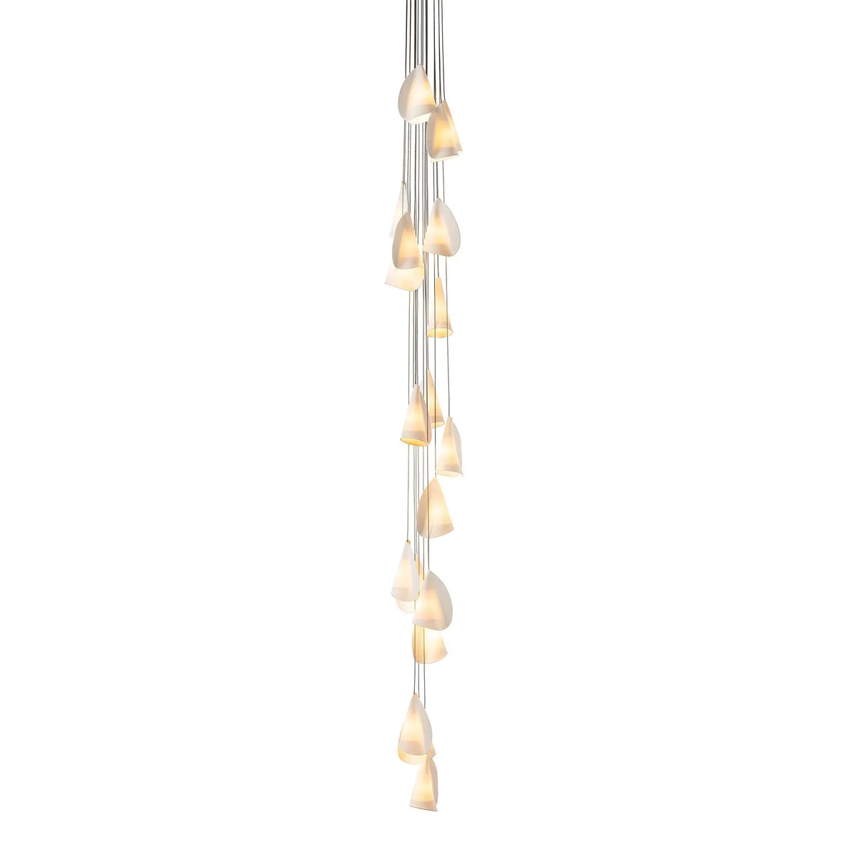 Organic Petal Translucent Bone China Pendant Light - view 35 | everlamps