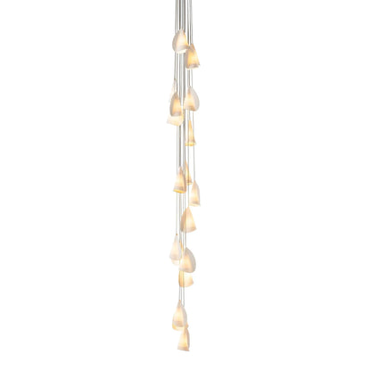 Organic Petal Translucent Bone China Pendant Light - view 35 | everlamps