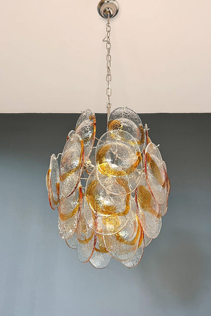 Shell-Shaped Glass Chandelier - view 16 | everlamps