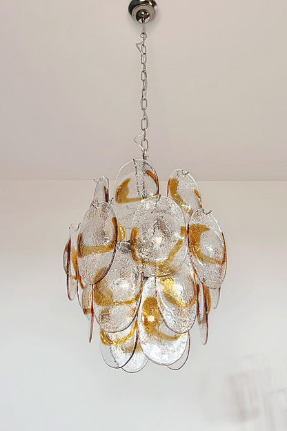 Shell-Shaped Glass Chandelier - view 19 | everlamps