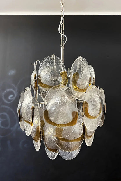 Shell-Shaped Glass Chandelier - view 13 | everlamps