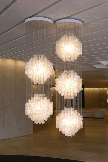 Verpan Fun 8DM Shell Chandelier - view 2 | everlamps