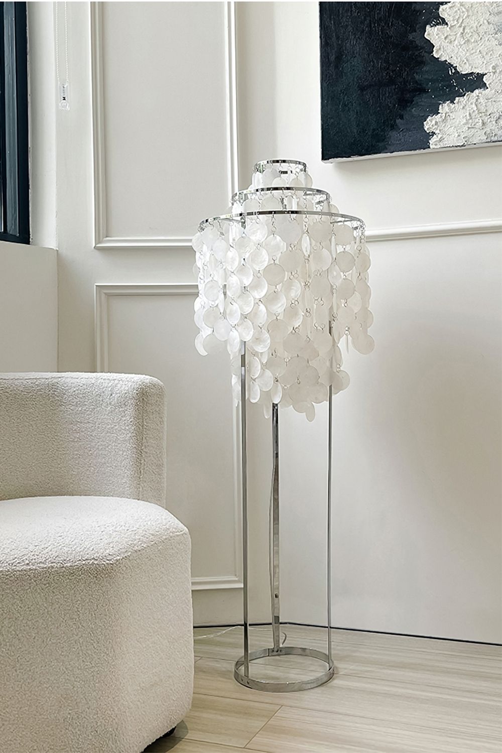 Vintage Shell Floor Lamp - view 2 | everlamps