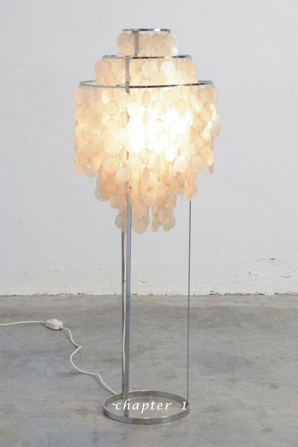 Vintage Shell Floor Lamp - view 7 | everlamps
