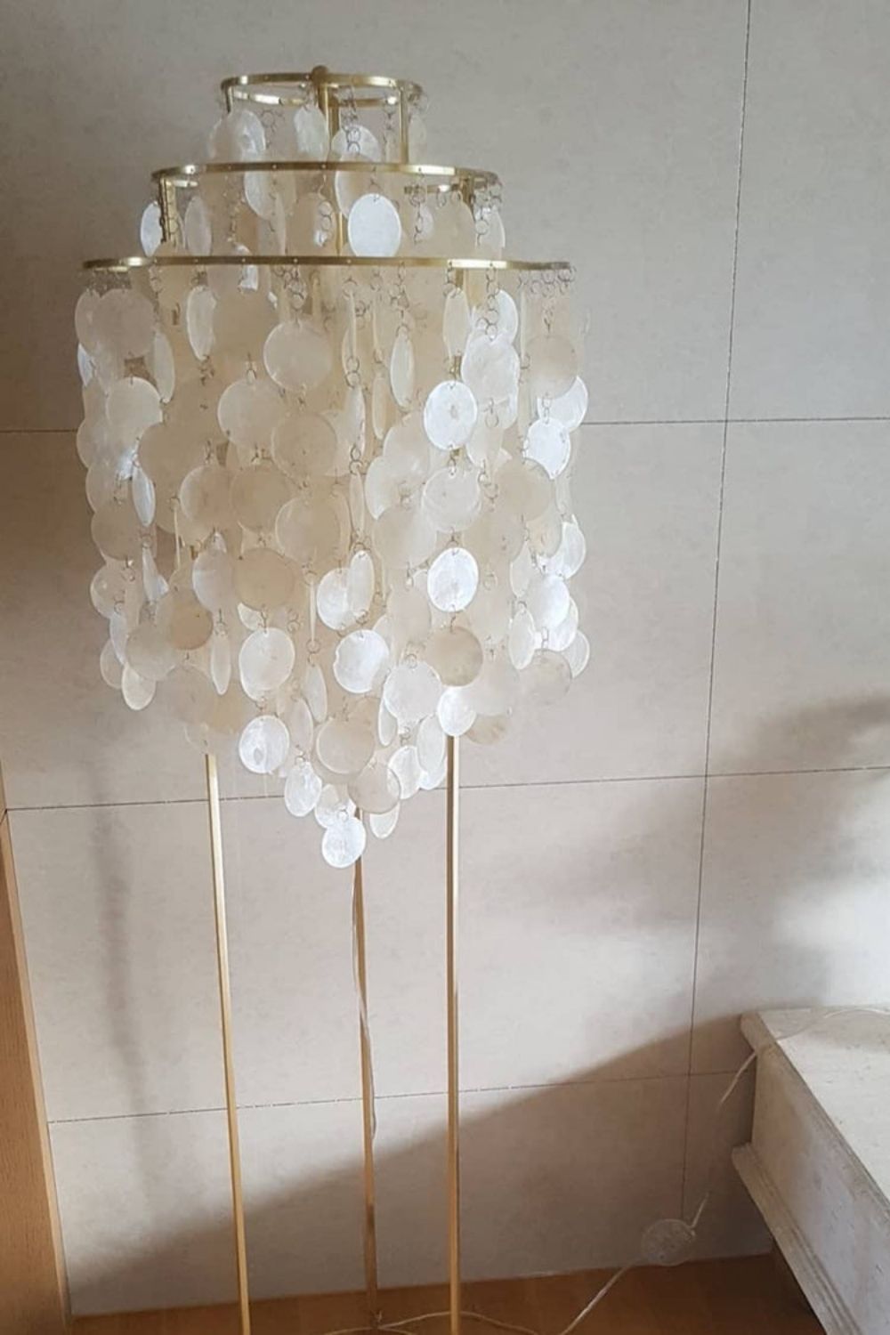 Vintage Shell Floor Lamp - view 8 | everlamps