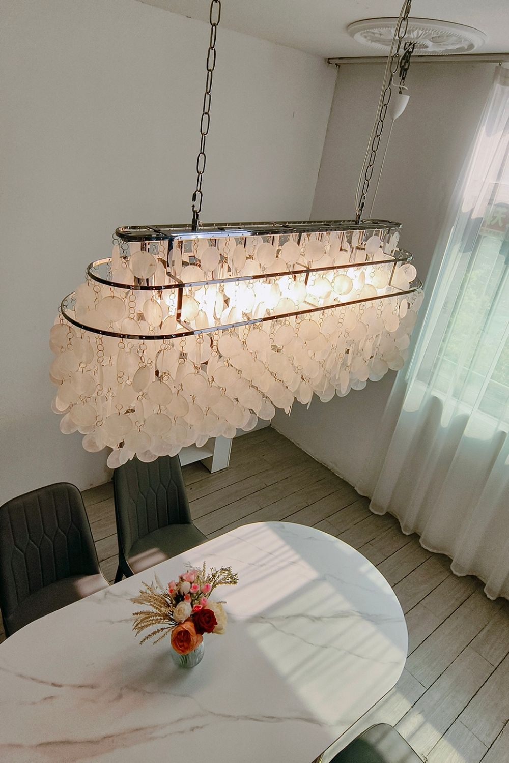 Shell Chandelier - view 11 | everlamps