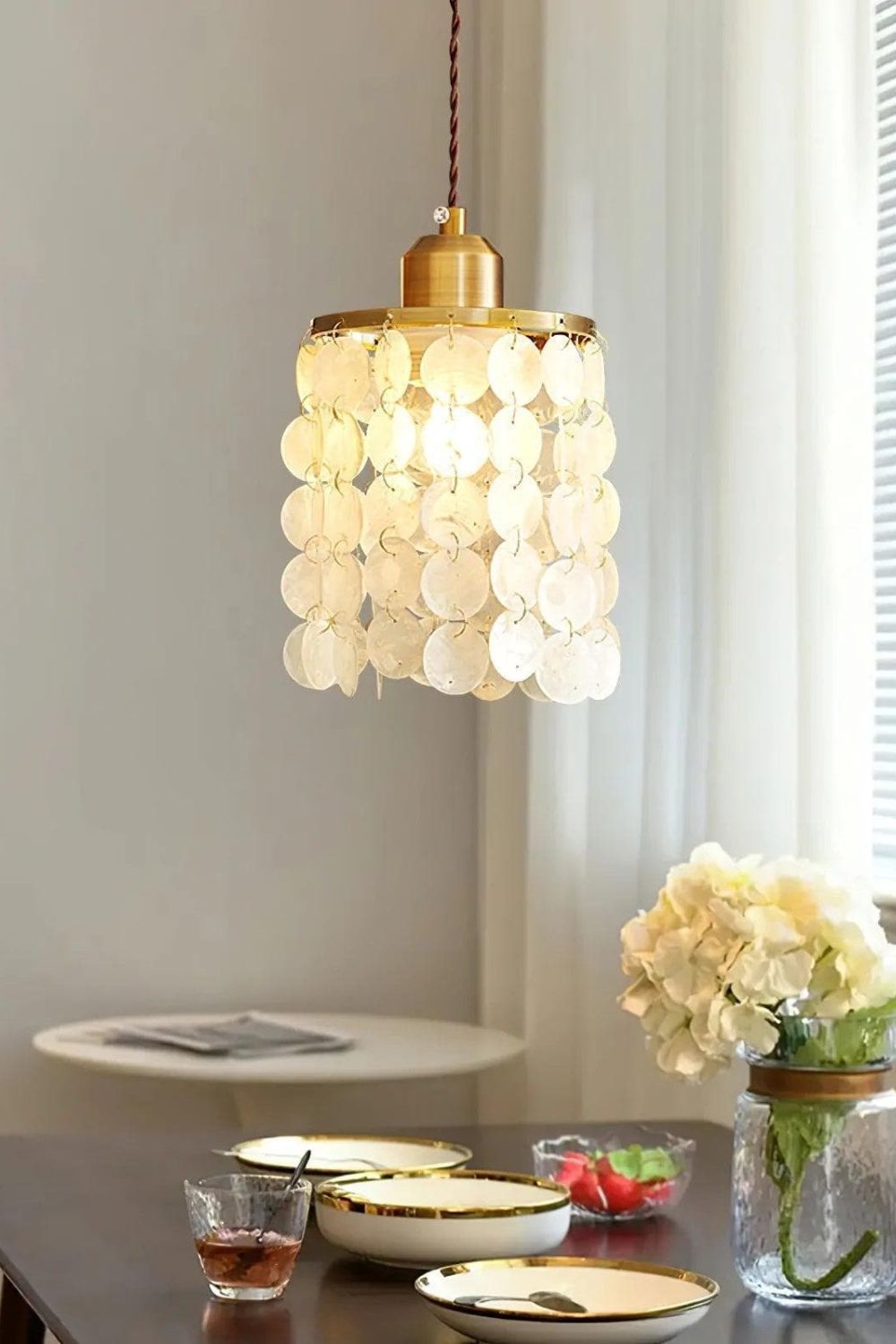 Shell Pendant Light - view 3 | everlamps