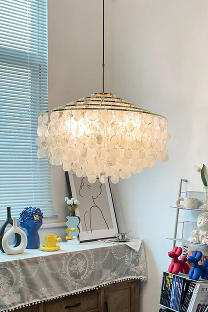 Shell Chandelier - view 2 | everlamps