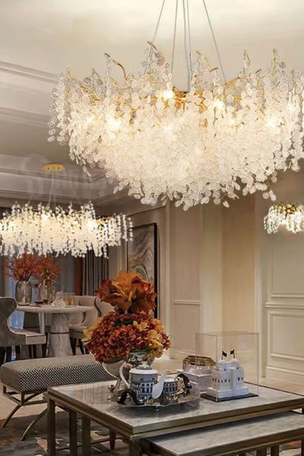 Shiro Noda Crystal Chandeliers - everlamps