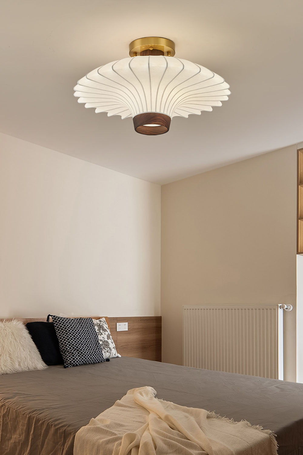 Silk Solid Wood Ceiling Lamp - view 3 | everlamps
